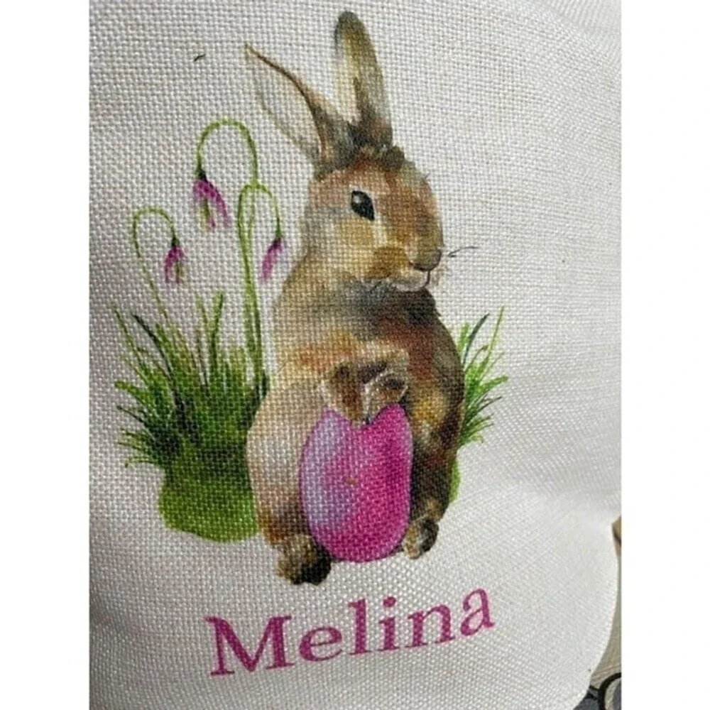 Melina Child’s Easter Bunny Cloth Basket Bag